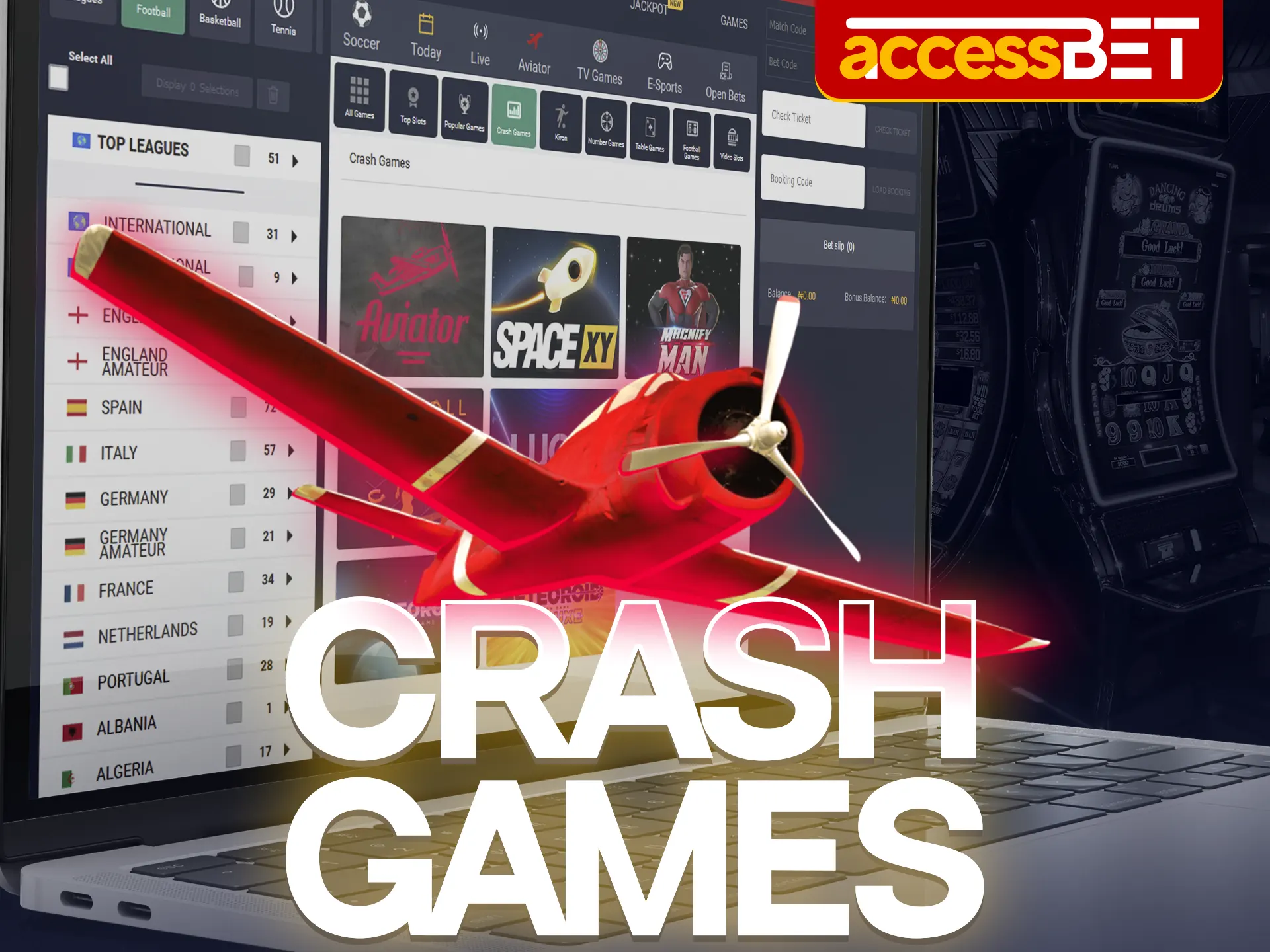 Accessbet casino offers a lot of crash games to play.