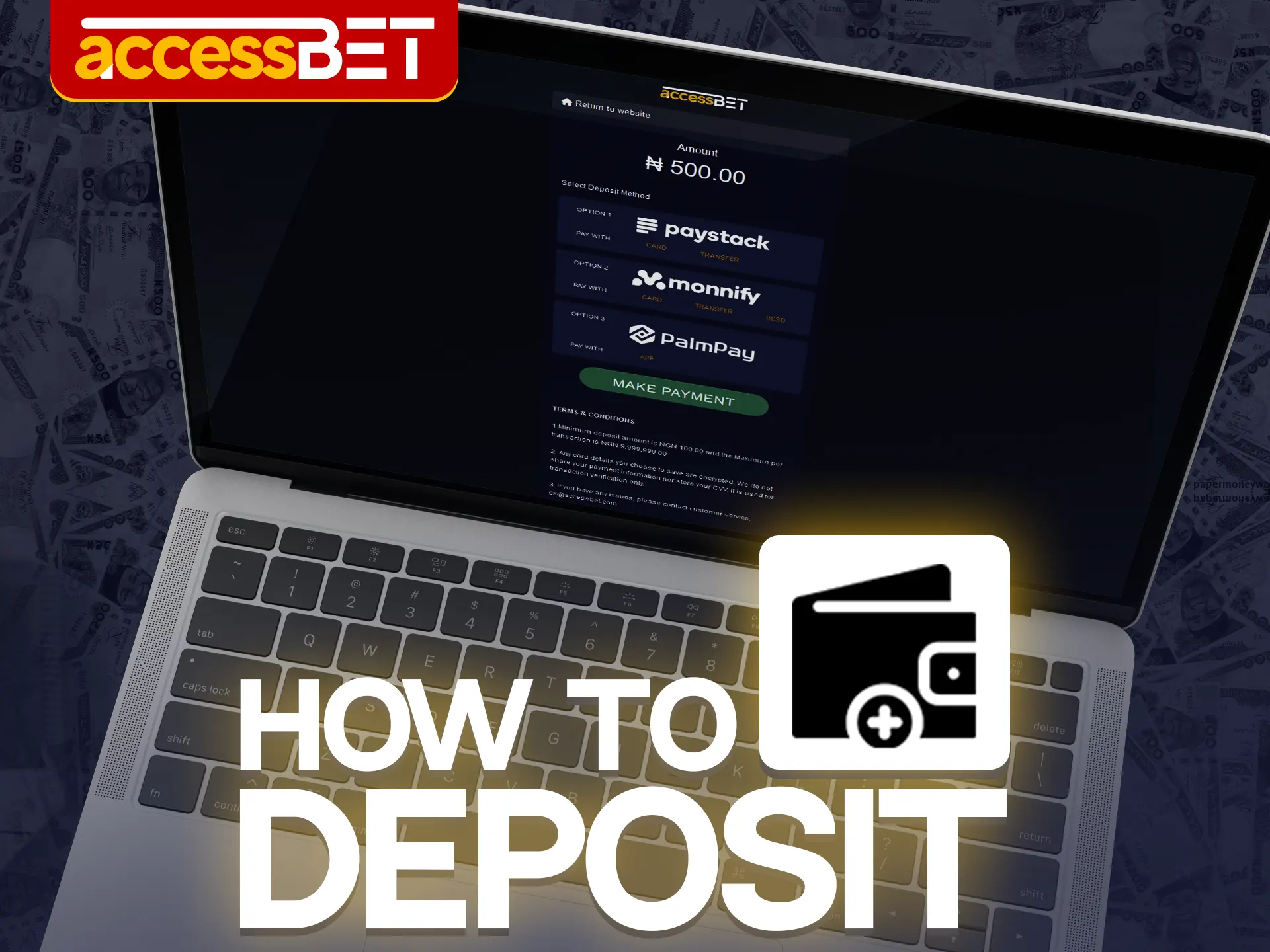 The deposit feature becomes available after registration and allows players to start betting and using the platform to its full potential.