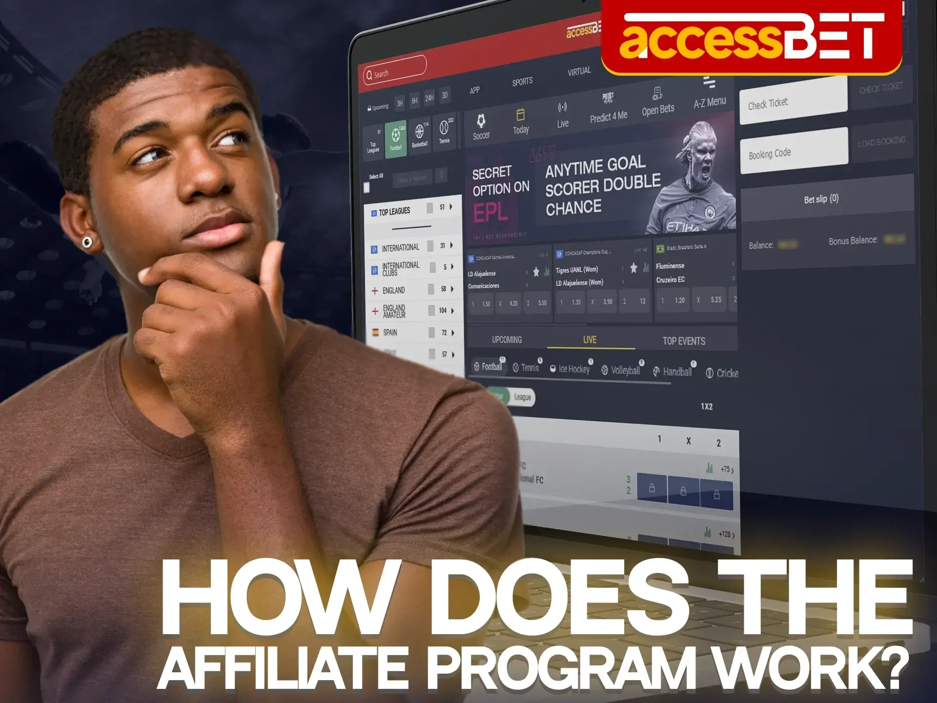 The goal of the AccessBet affiliate program is to increase members' profits by advertising AccessBet and increasing website traffic.