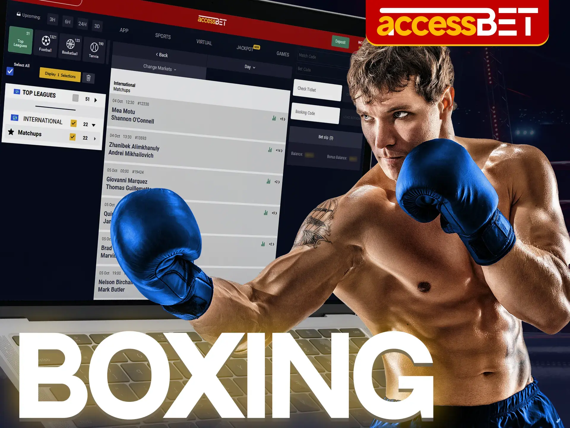 Use your tactics and strategies when betting on boxing at AccessBet bookmaker.