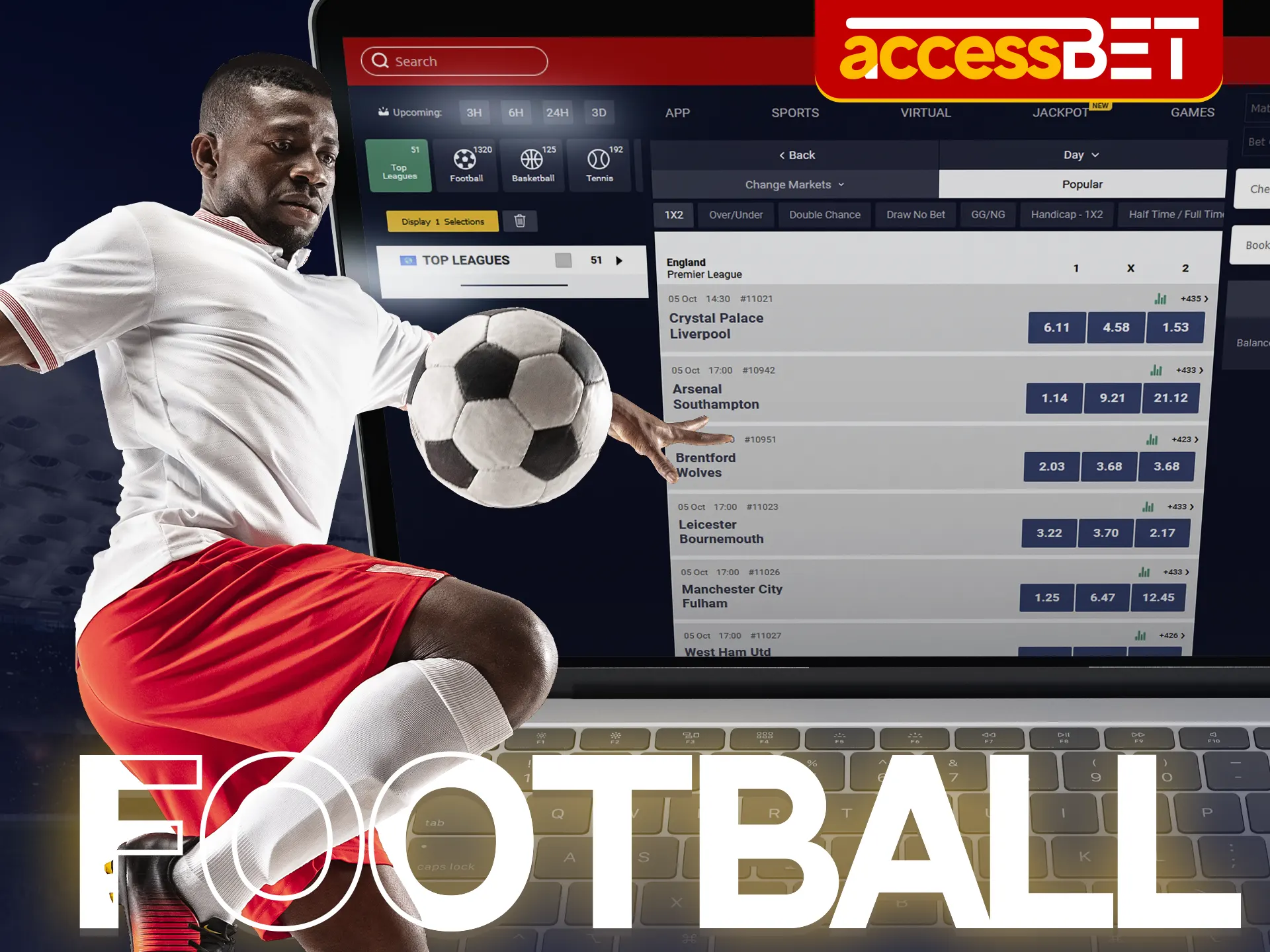 Explore information about the major football tournaments you can make predictions on at AccessBet.