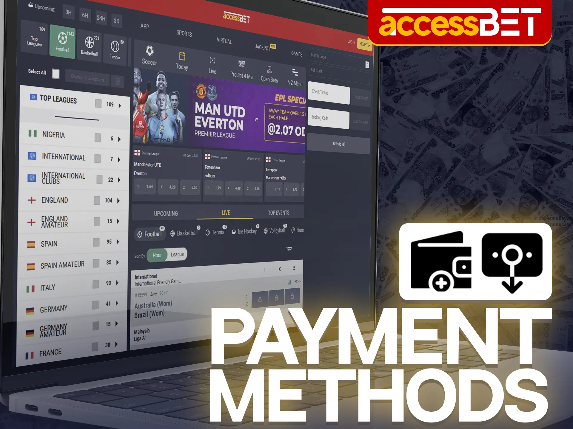 Make safe and fast transactions at Accessbet.